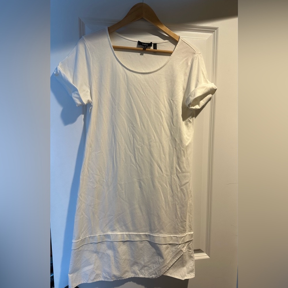 Really cute white cotton dress by Theory.